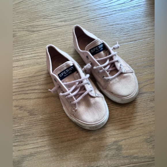 Sperry Seacoast Light Pink Canvas Shoes - Picture 1 of 5